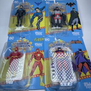 DC Super Powers: Batman, Flash Nightwing 4.5" Figures McFarlane Toys Read*